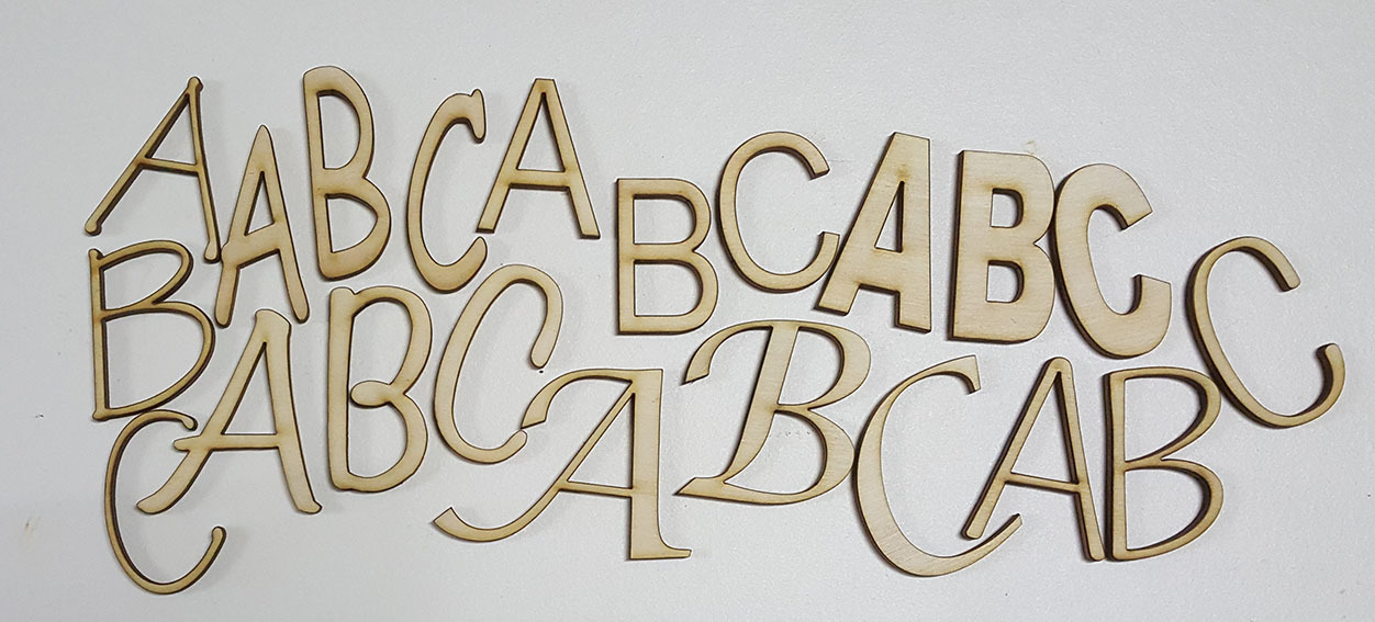 houten letters