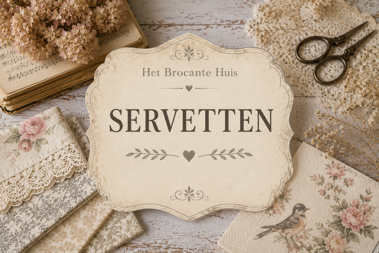 Het brocante huis Servetten